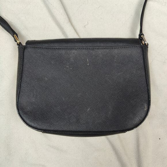 Kate Spade Warm and Fuzzy Large Monster Carsen Crossbody Bag Black Leather‎ - Picture 6 of 11